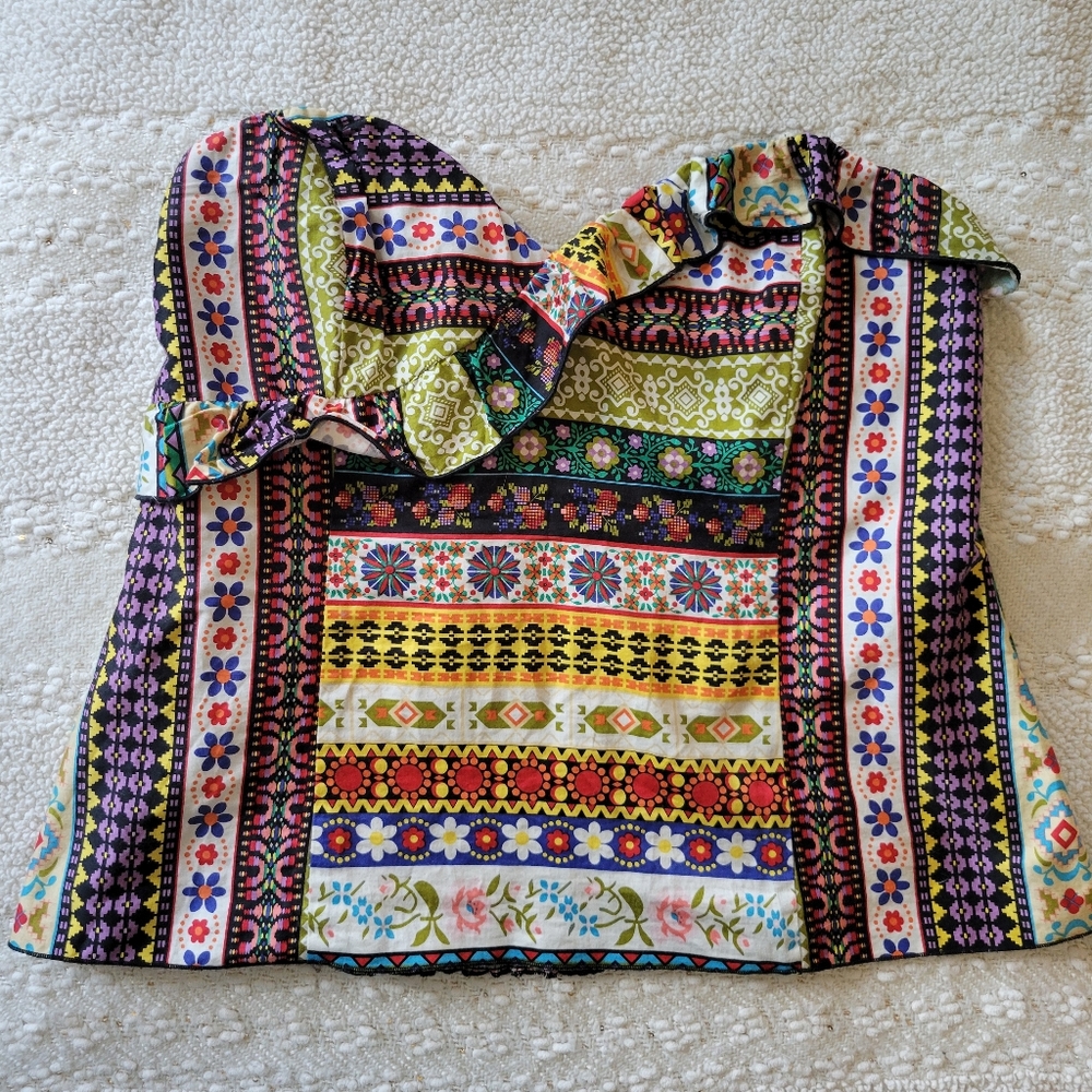 Anna Sui for Anthropologie strapless top
